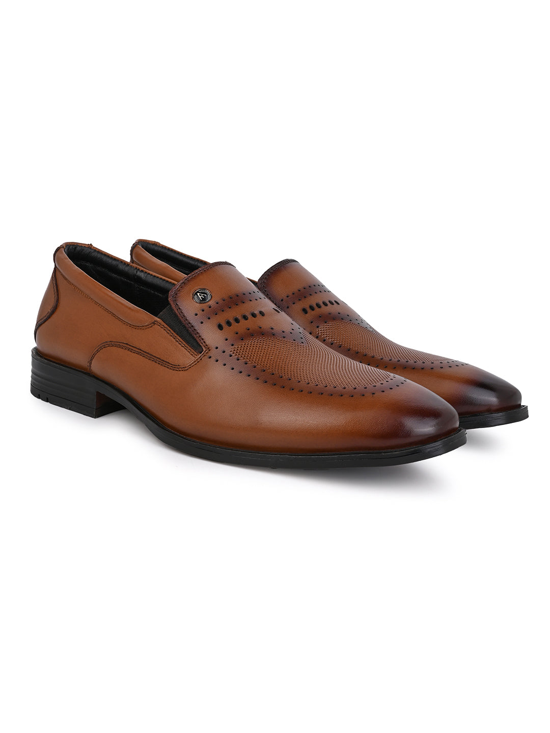 Alberto Torresi Tan Formal Shoe For Men