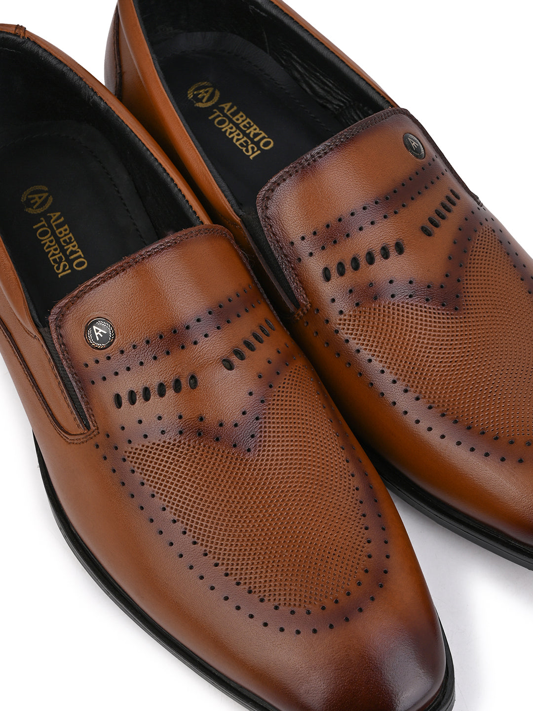 Alberto Torresi Tan Formal Shoe For Men
