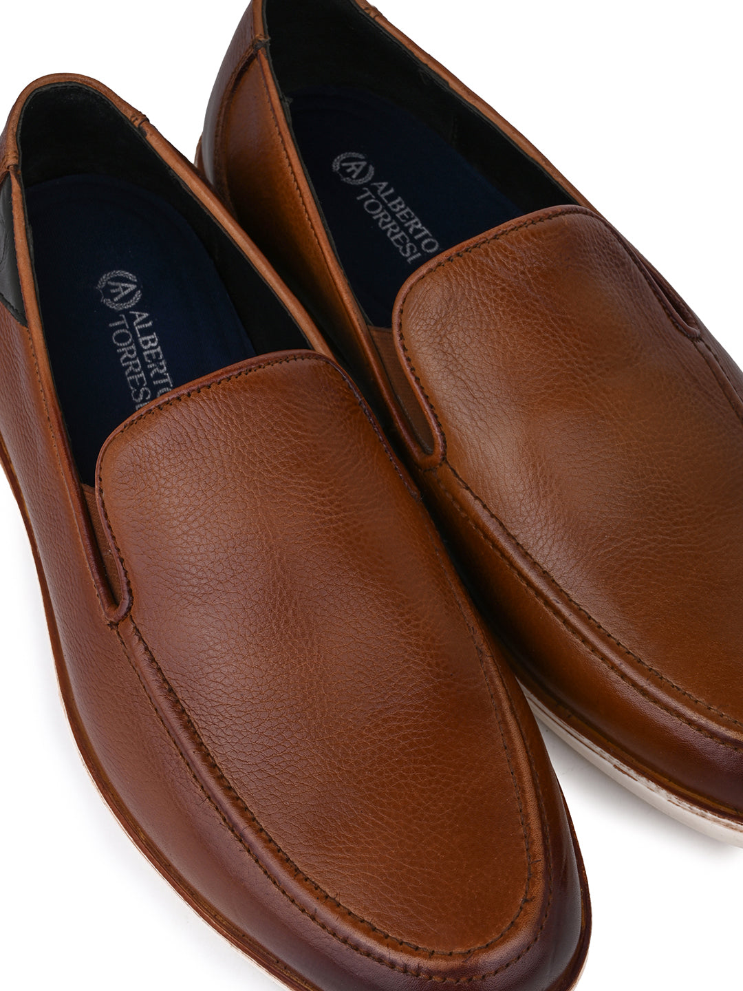 Alberto Torresi Tan Round Sneakers for Men