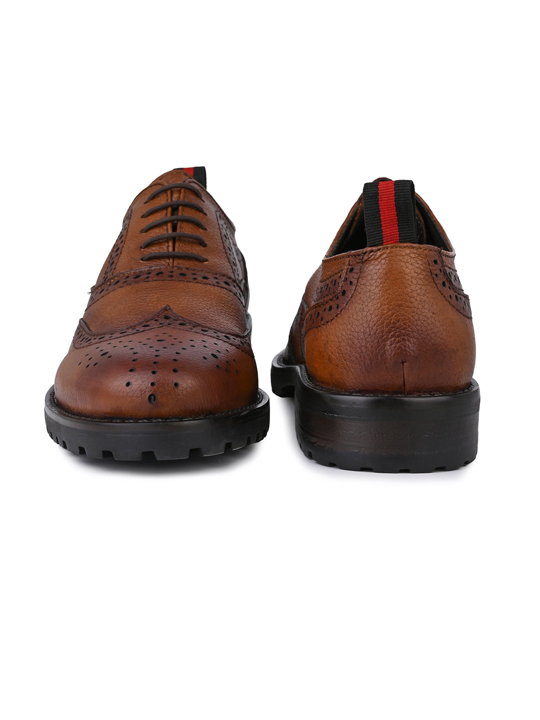 Alberto Torresi Latest Tan  Brogue Shoes With Padded Insole