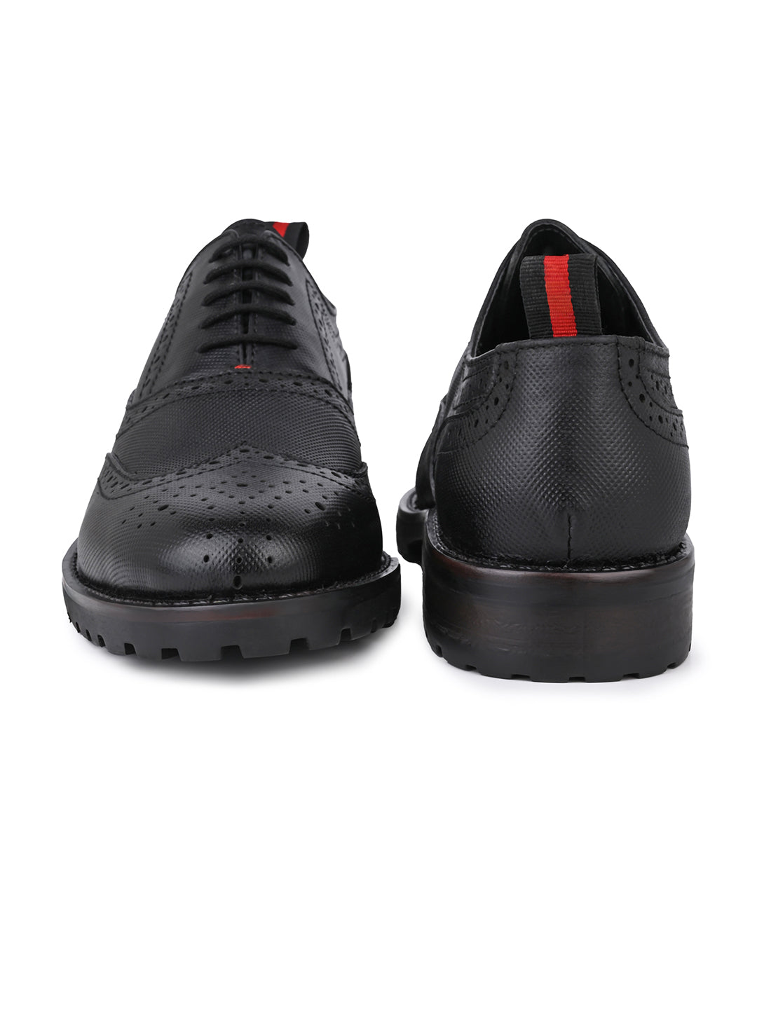 Alberto Torresi Latest  Black Brogue Shoes With Padded Insole