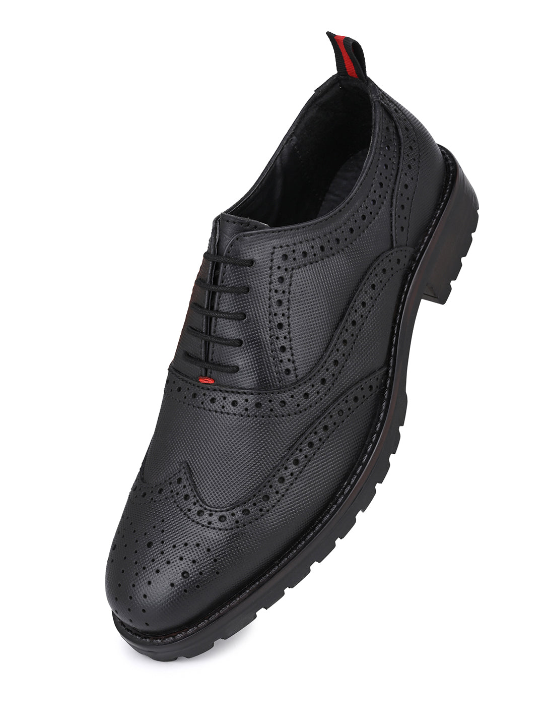 Alberto Torresi Latest  Black Brogue Shoes With Padded Insole