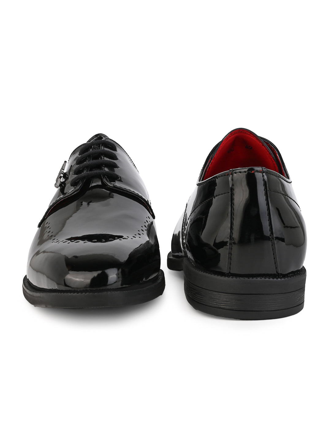 Alberto Torresi Black Patent Lace up Formal Shoes