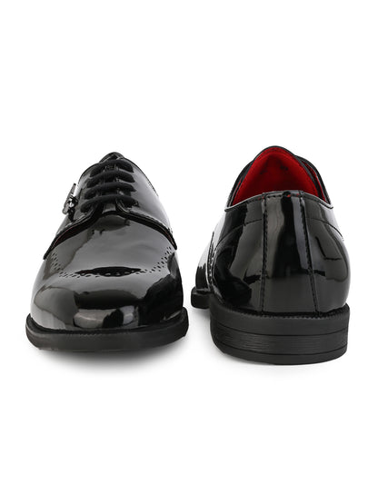 Alberto Torresi Black Patent Lace up Formal Shoes