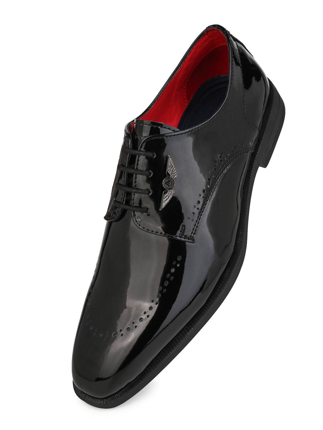 Alberto Torresi Black Patent Lace up Formal Shoes
