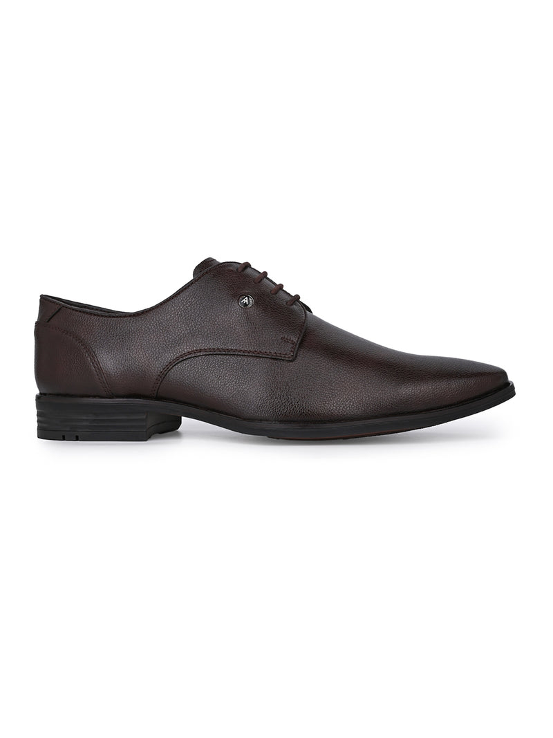 Caldrin Brown Lace-Up Formal Shoes for Men