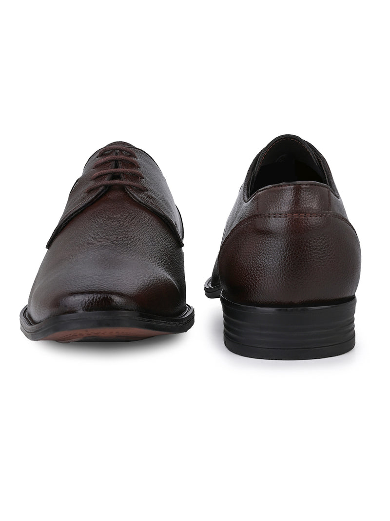 Caldrin Brown Lace-Up Formal Shoes for Men