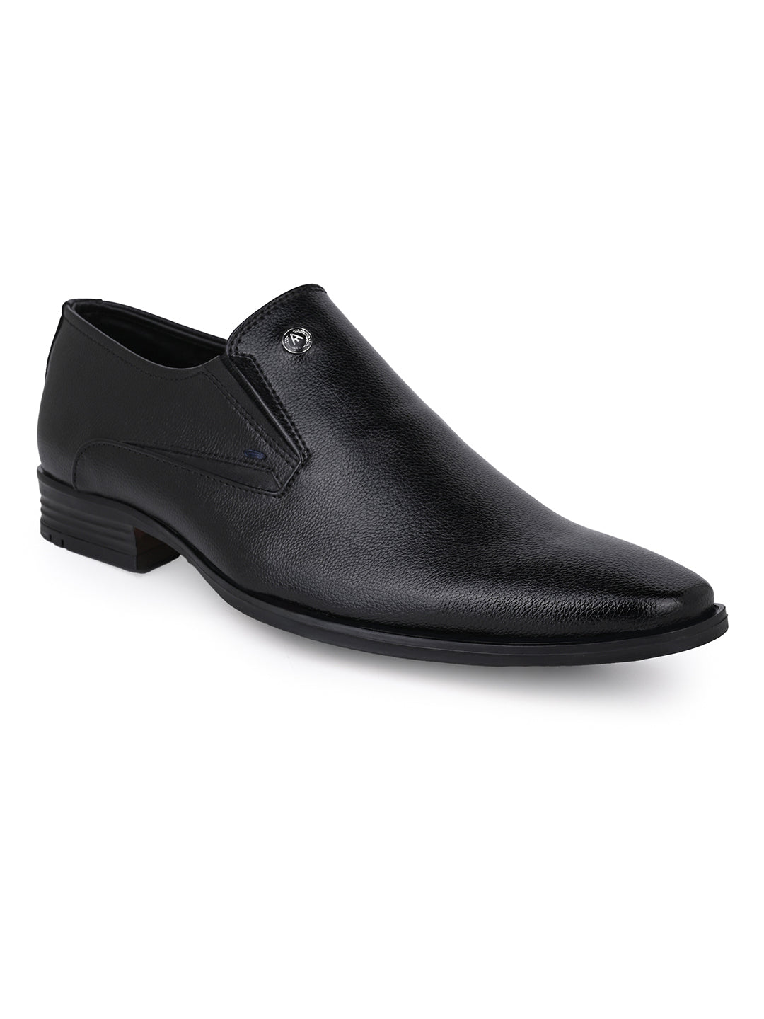 Alberto Torresi Black Slip On Formal Shoes