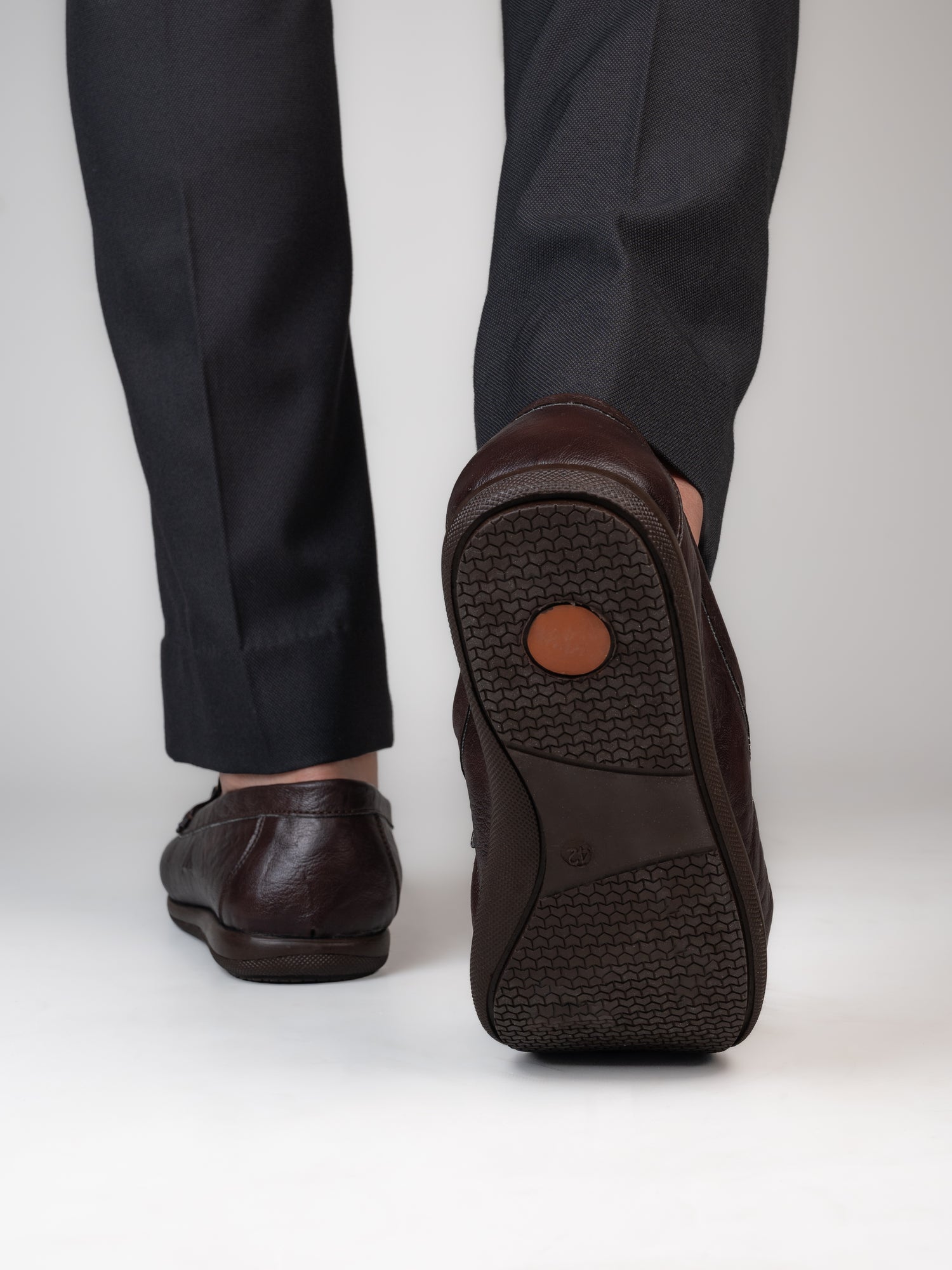 Alberto Torresi Twisty Series 531 Full Flex Rubber Sole Slip In Olive Casual Loafers