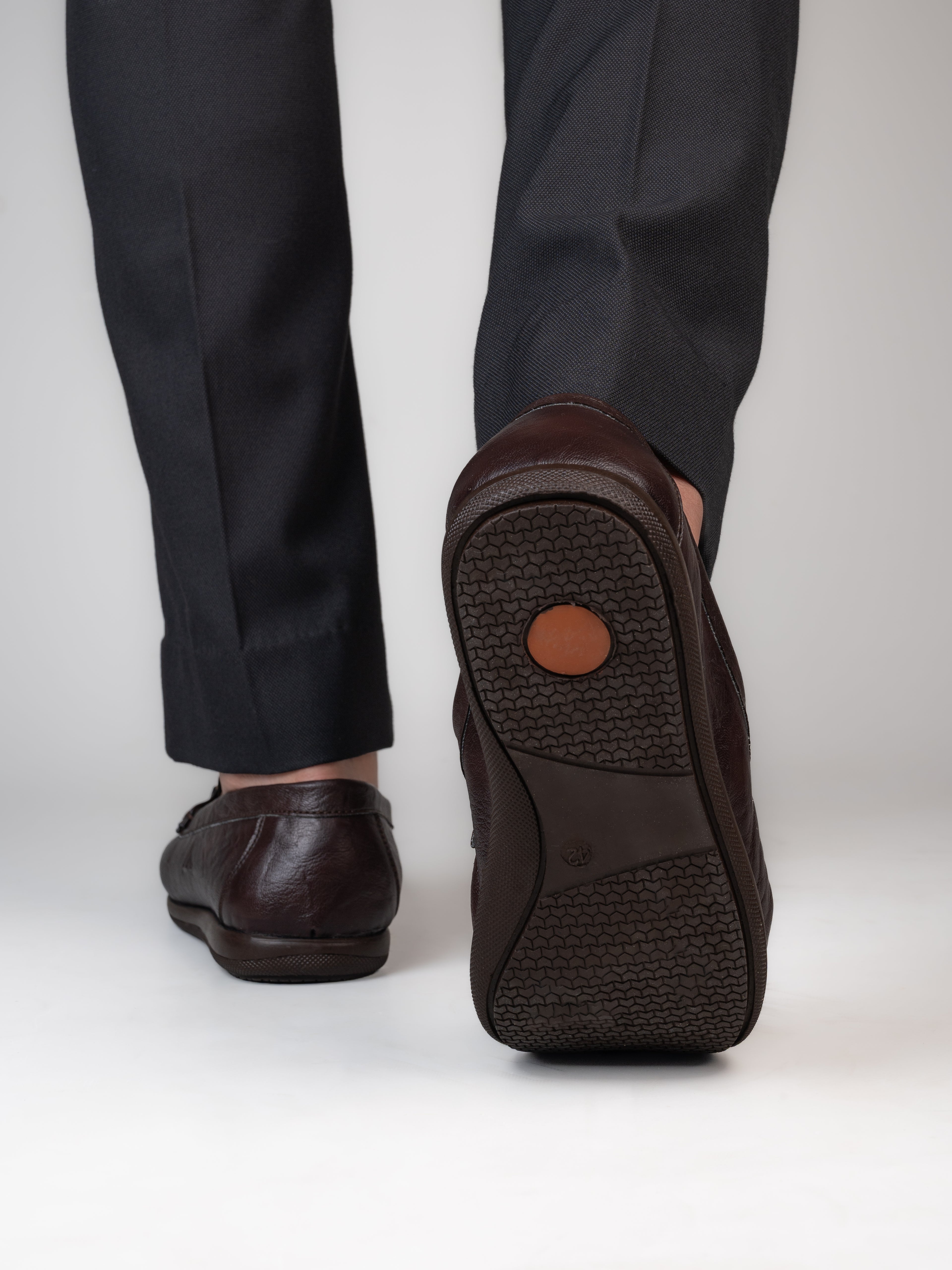 Alberto Torresi Twisty Series 531 Full Flex Rubber Sole Slip In Olive Casual Loafers