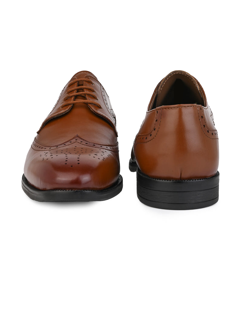 Averdan Tan Brogue Formal Shoes for Men