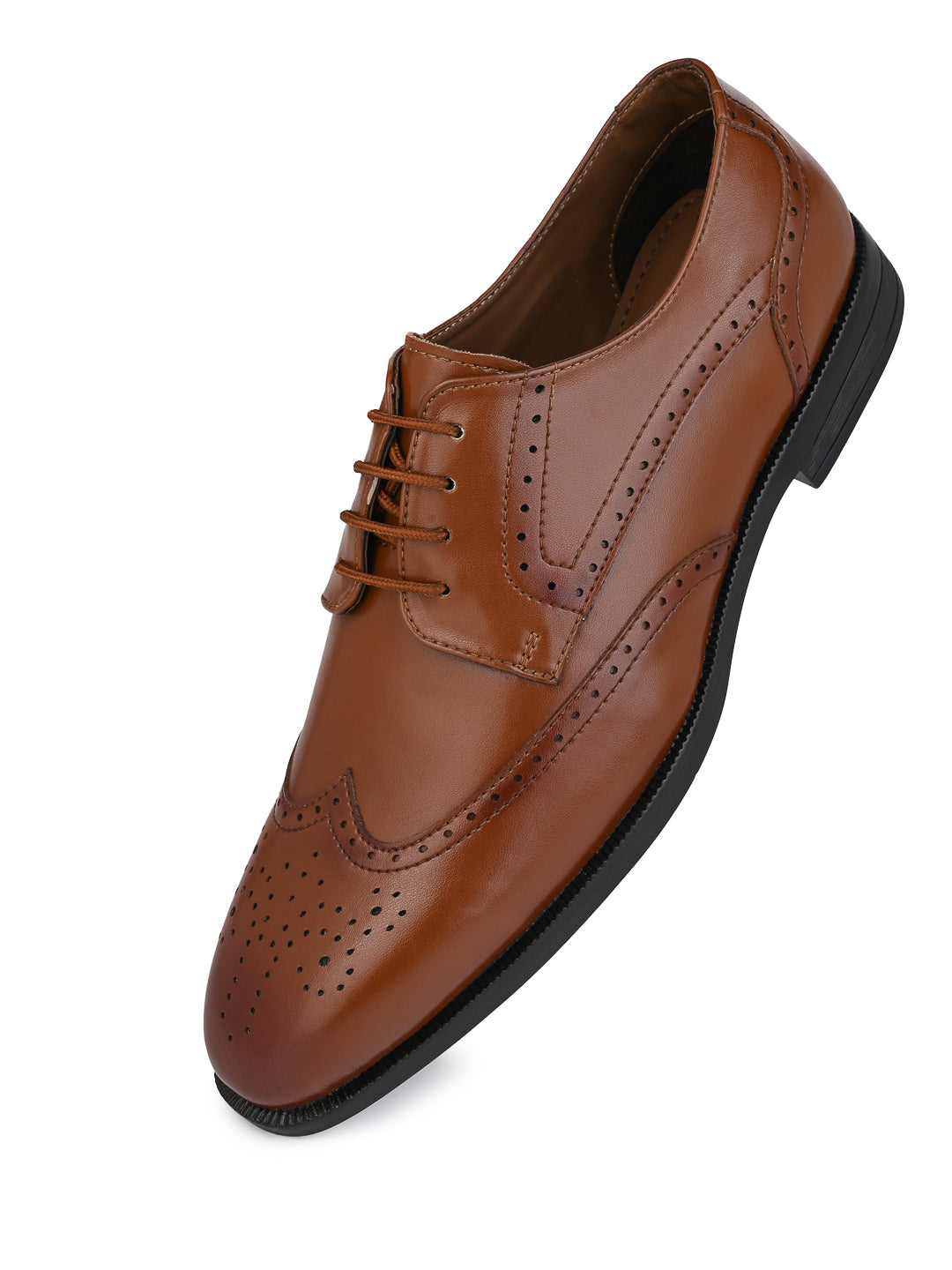 Alberto Torresi Tan formal Brogue Shoes