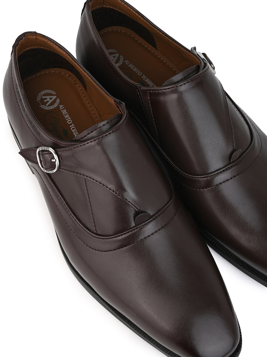 Alberto Torresi Hungary Series 606 Versatile Brown Formal Monk Shoes