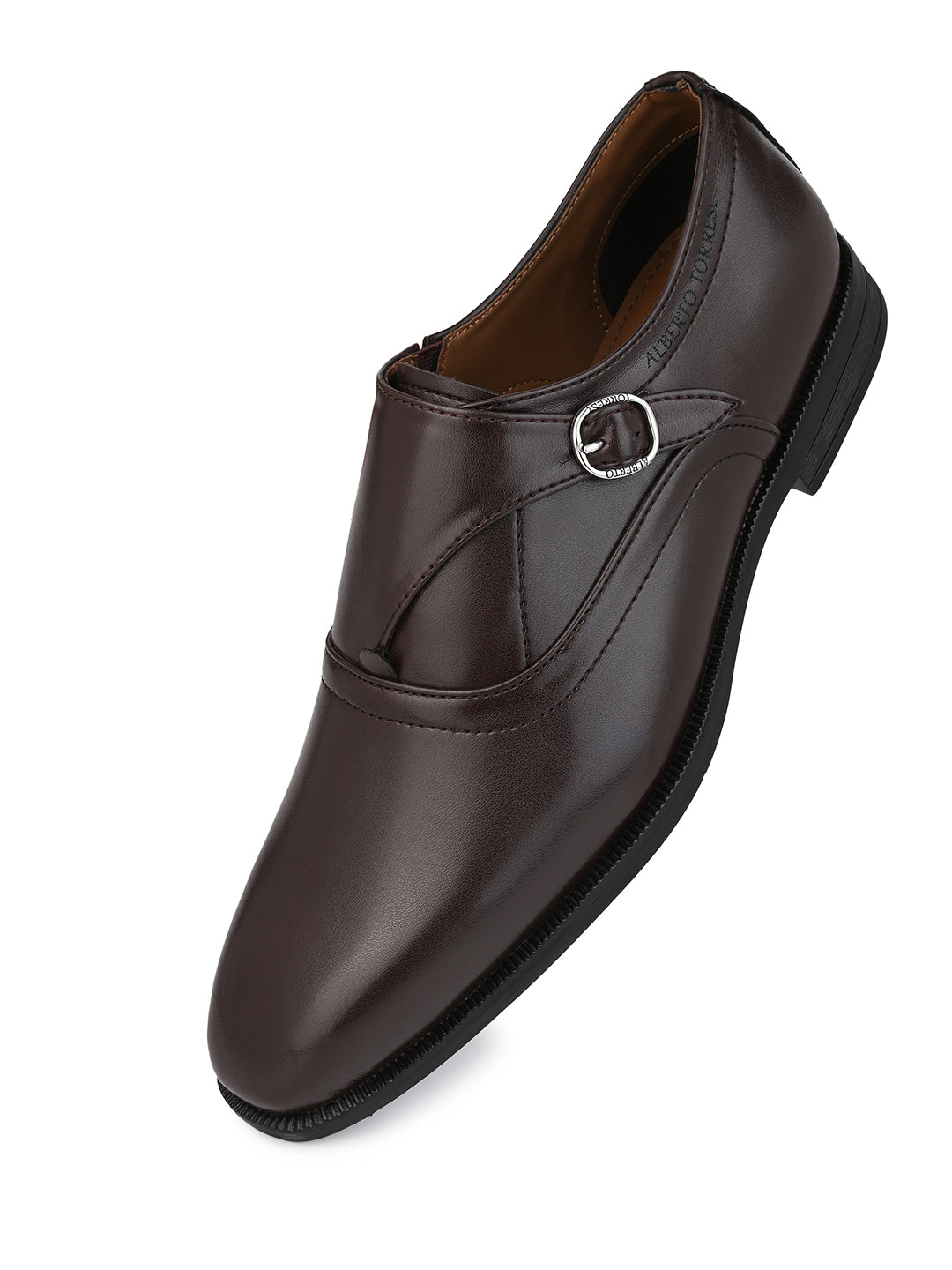 Alberto Torresi Hungary Series 606 Versatile Brown Formal Monk Shoes
