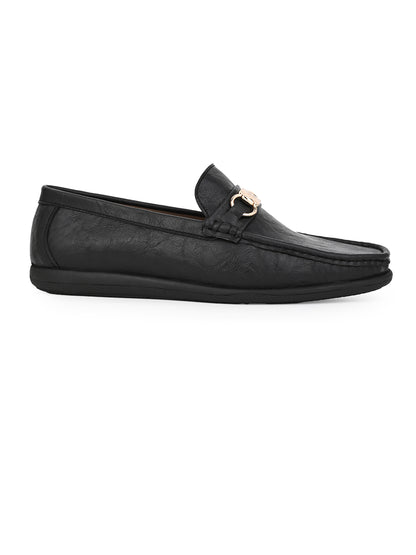 Alberto Torresi Twisty Series 531 Full Flex Rubber Sole Slip In Black Casual Loafers