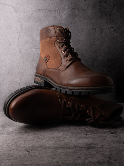 Alberto Torresi Headon Series Devl550 Suede Distress &amp; Pure Grain Leather Ankle Boots