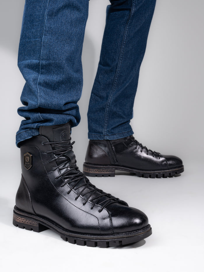 Alberto Torresi HEADON Series Devl 551 Robust TPR Sole Leather Long Boots