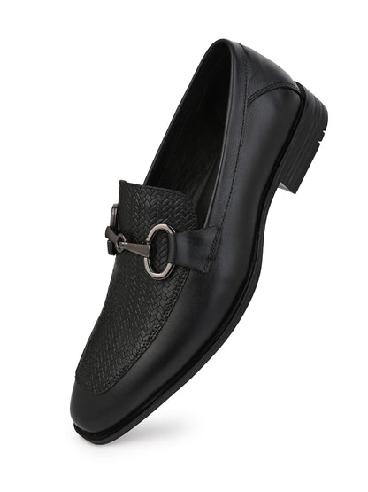 Alberto Torresi Premium Branded Horsebit Formal Leather Loafer With TPR Sole And Heel Support