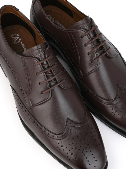 Alberto Torresi Brown formal Brogue Shoes