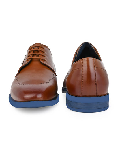 Alberto Torresi Hungary Series 607 Branded Sole Tan Formal Shoes
