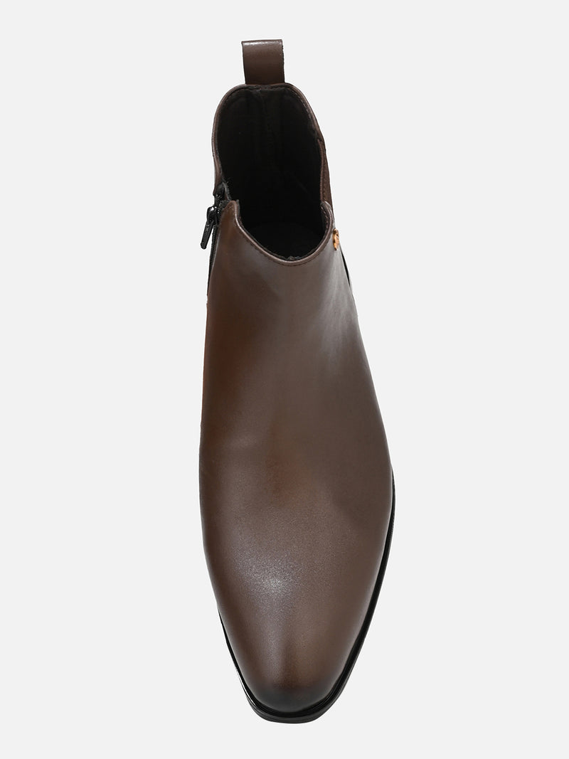 Falco Brown Chelsea Boots for Men