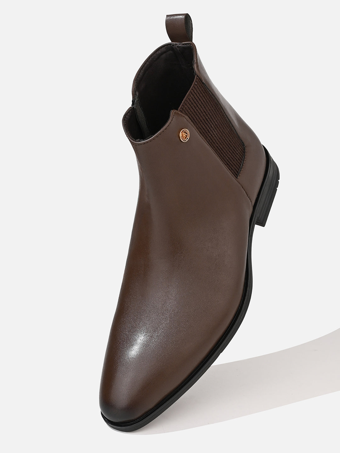 Alberto Torresi Synthetic Brown Chelsea Boots For Men