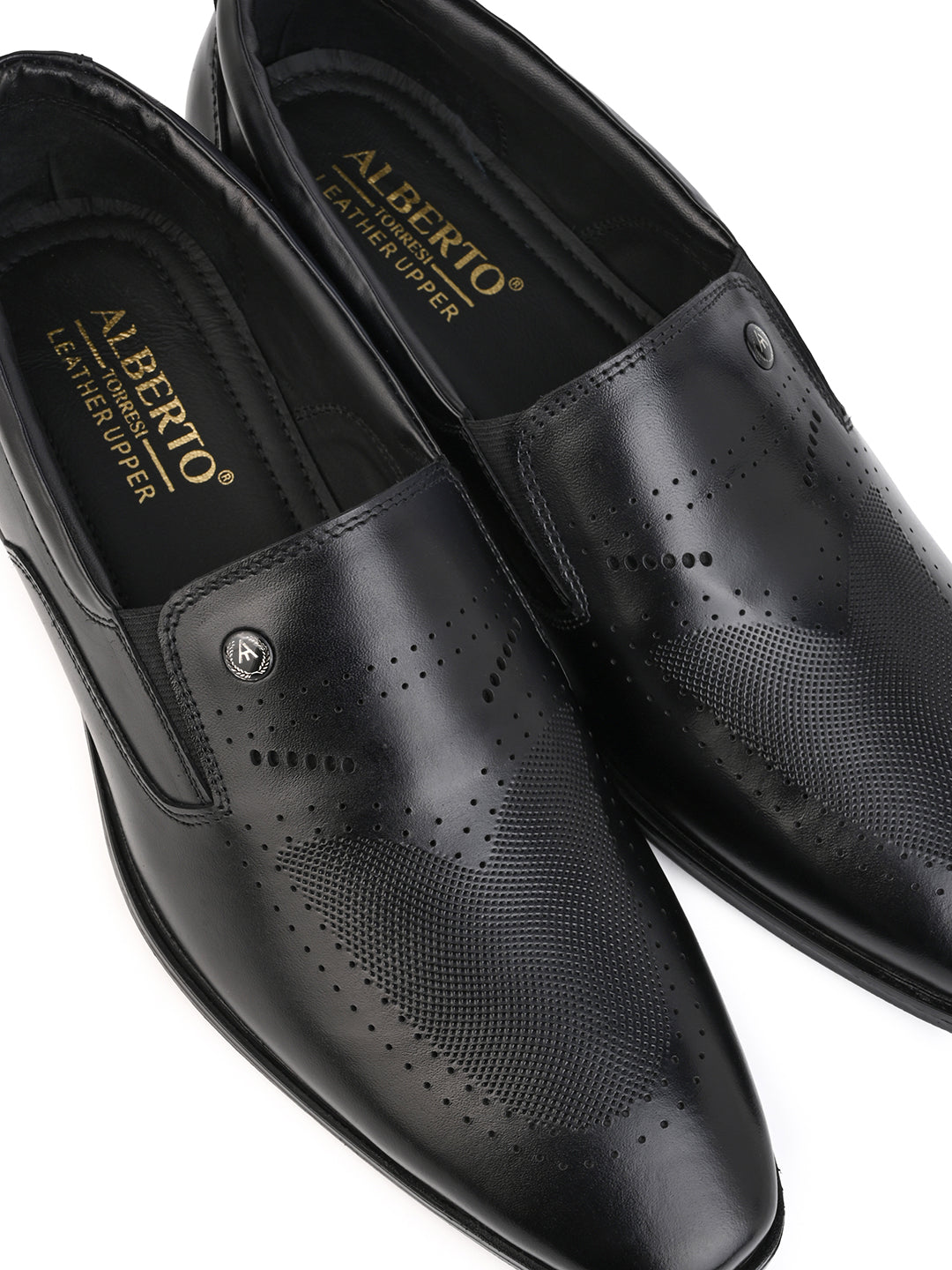 Alberto Torresi Black Formal Shoe For Men