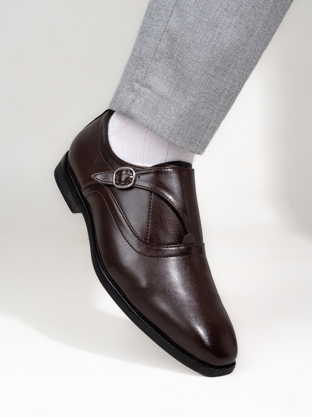 Alberto Torresi Hungary Series 606 Versatile Brown Formal Monk Shoes