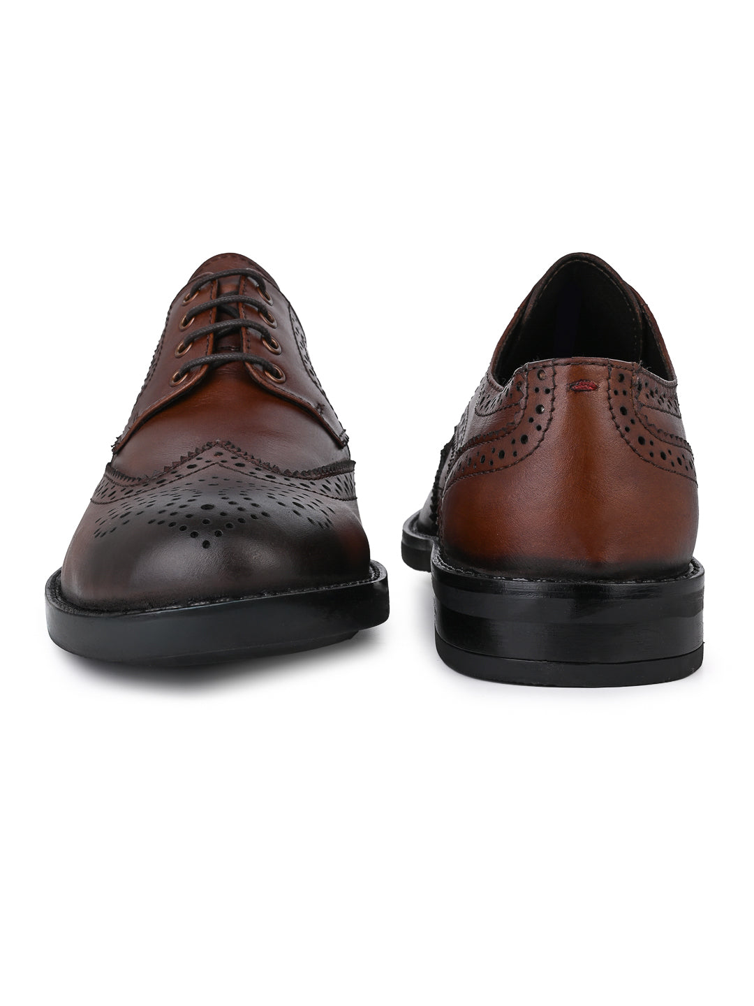 Alberto Torresi Genuine Leather Brown Formal Brogue shoes