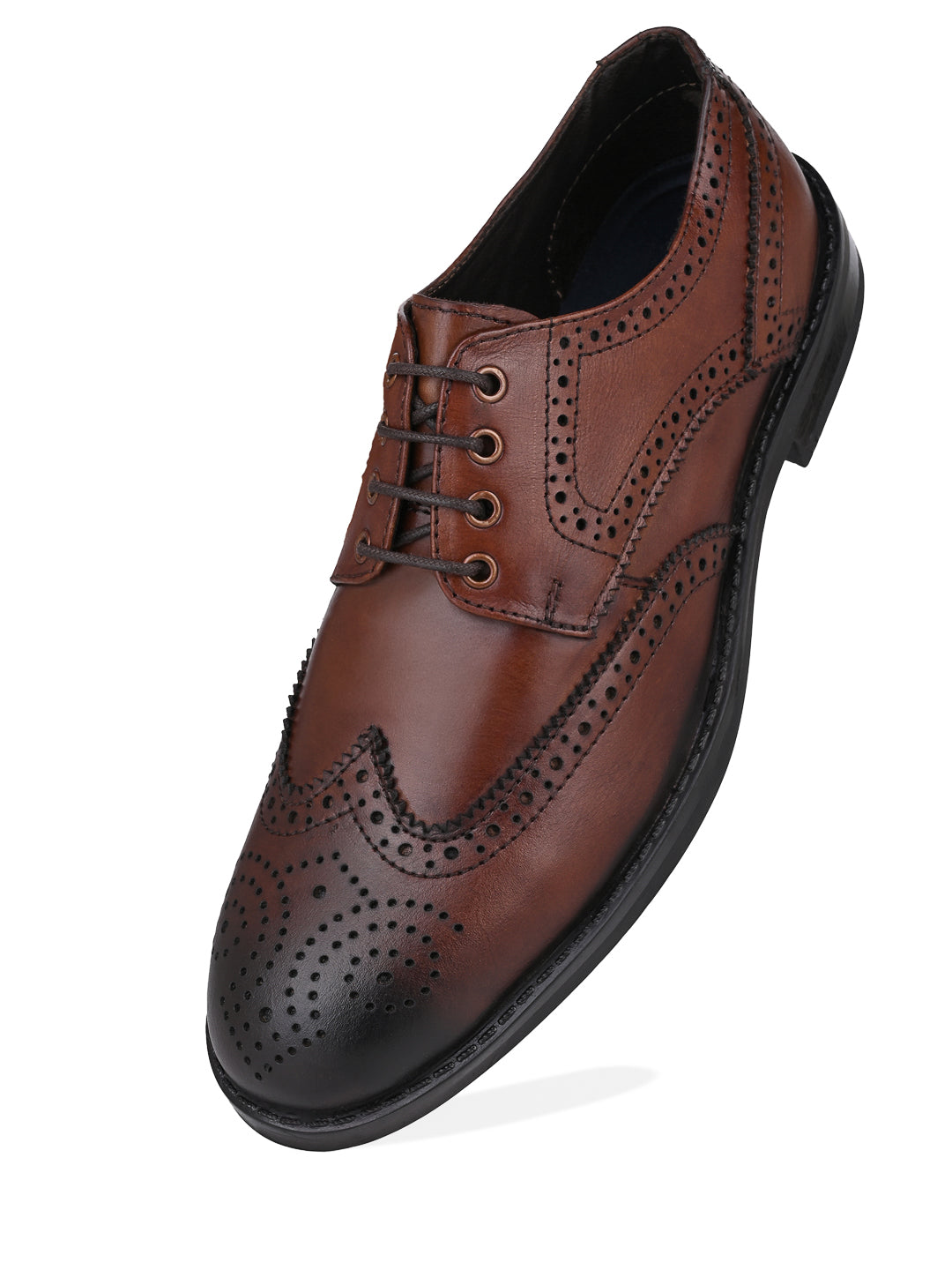 Alberto Torresi Genuine Leather Brown Formal Brogue shoes