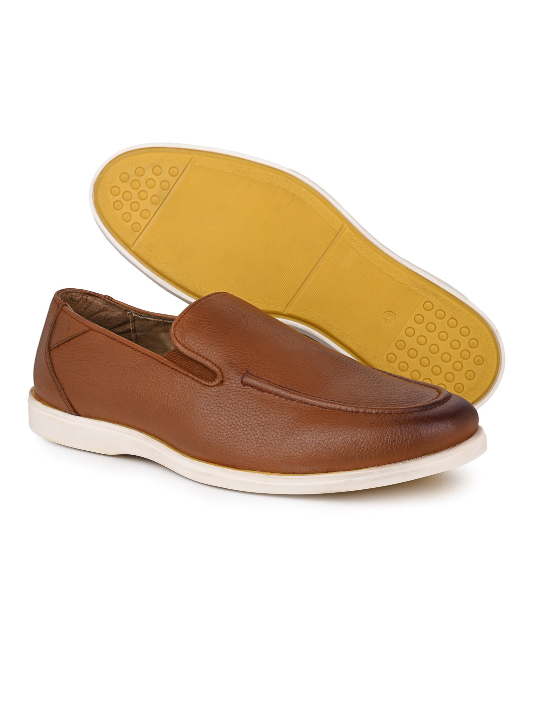 Alberto Torresi Tan Round Sneakers for Men