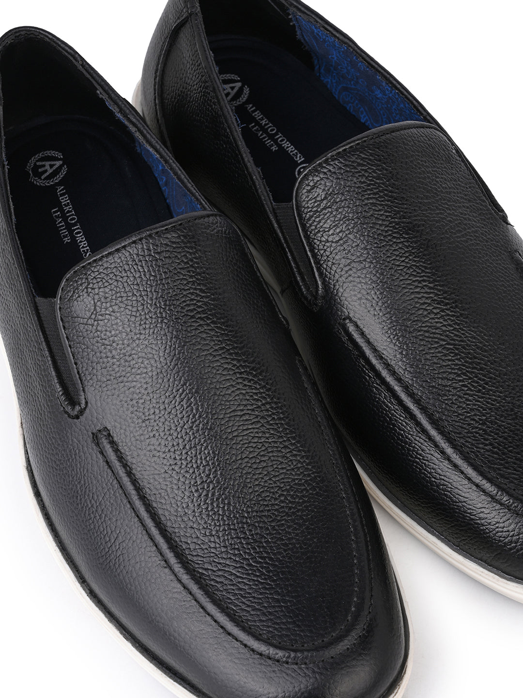 Alberto Torresi Mild Leather Alpha Male Loafer With Sneaker Comfort Padding And Leather Upper