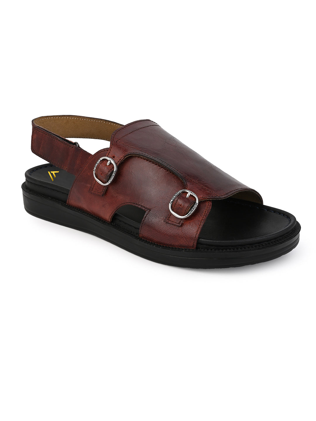 Alberto Torresi Bordo Genuine Leather Slingback Sandals For Men