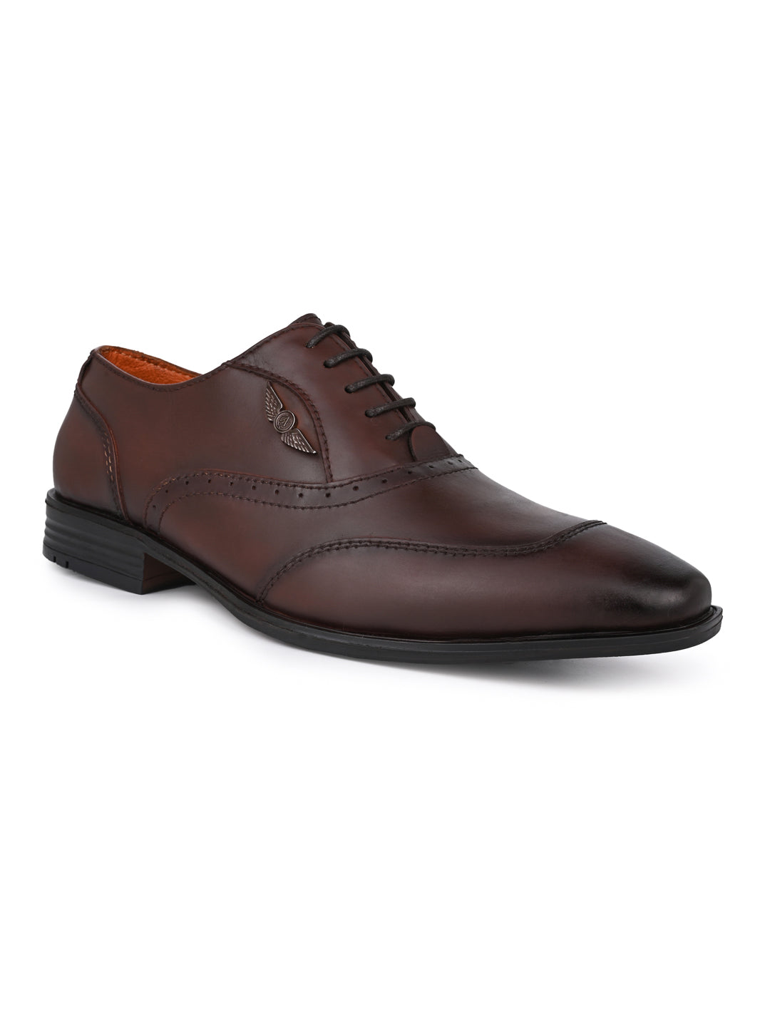 Alberto Torresi Genuine Leather Brown Laceup Formal Shoes