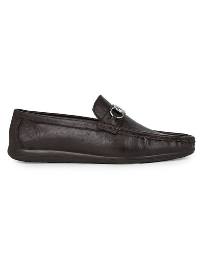 Alberto Torresi Twisty Series 531 Full Flex Rubber Sole Slip In Brown Casual Loafers