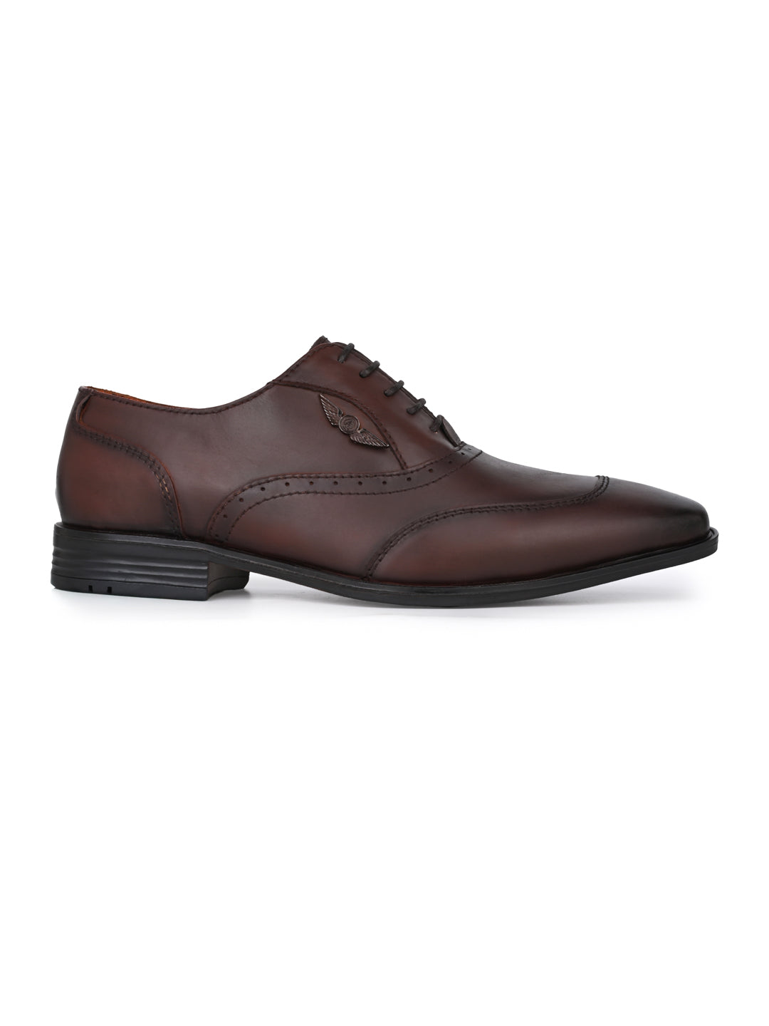 Alberto Torresi Genuine Leather Brown Laceup Formal Shoes