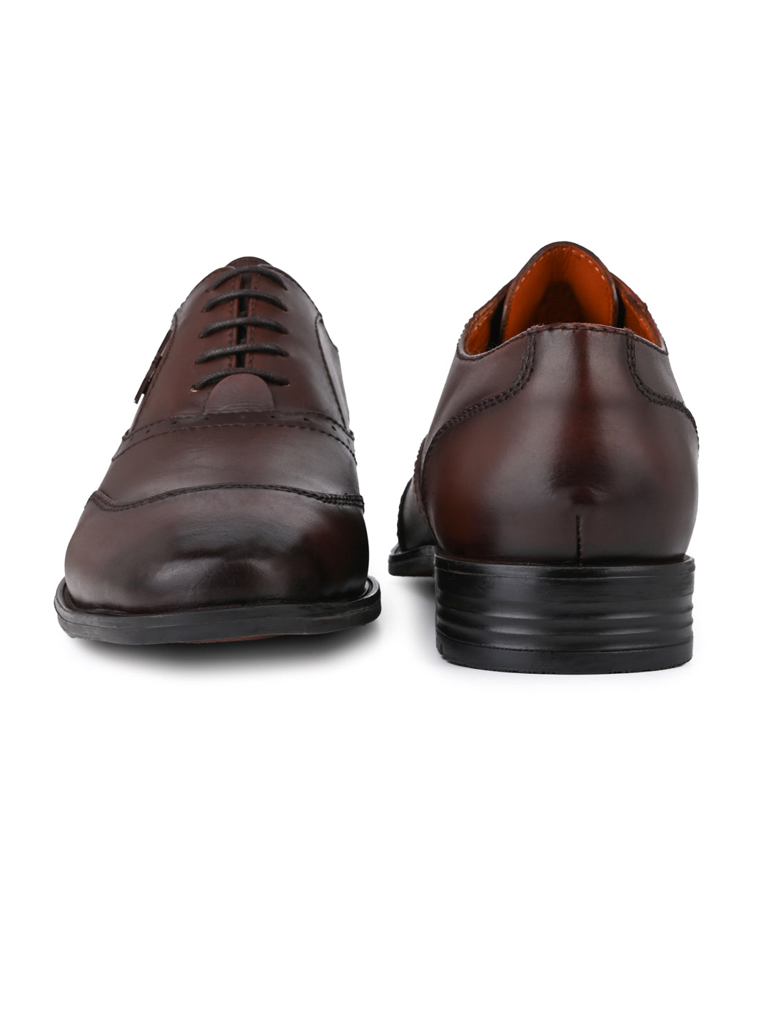 Alberto Torresi Genuine Leather Brown Laceup Formal Shoes