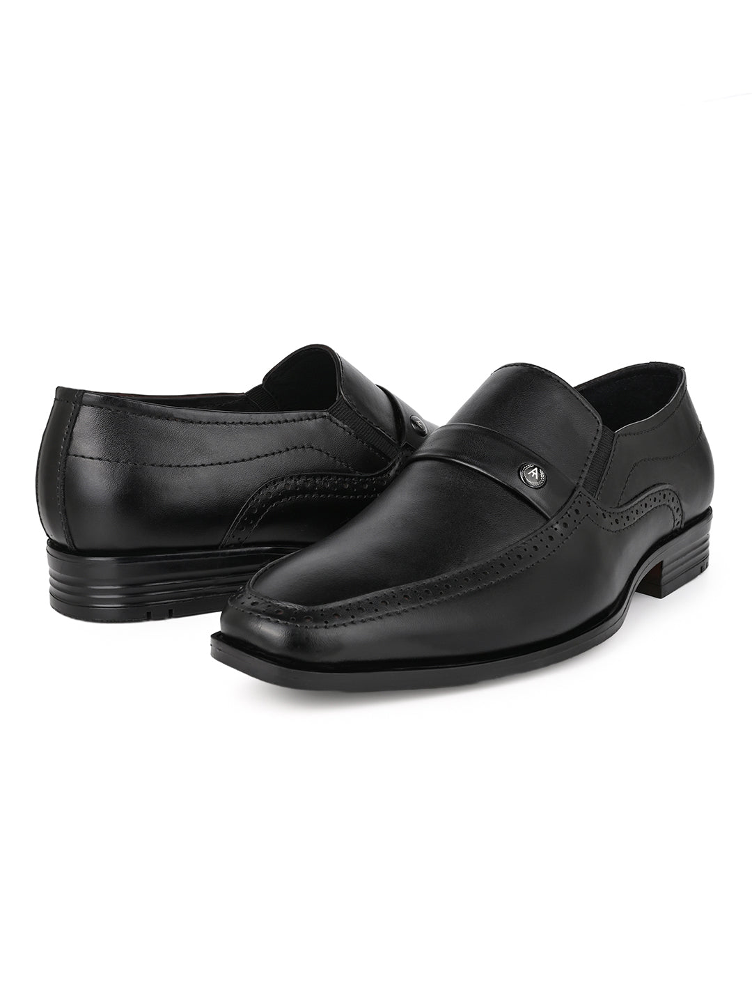 Alberto Torresi Black Formals Slip-Ons