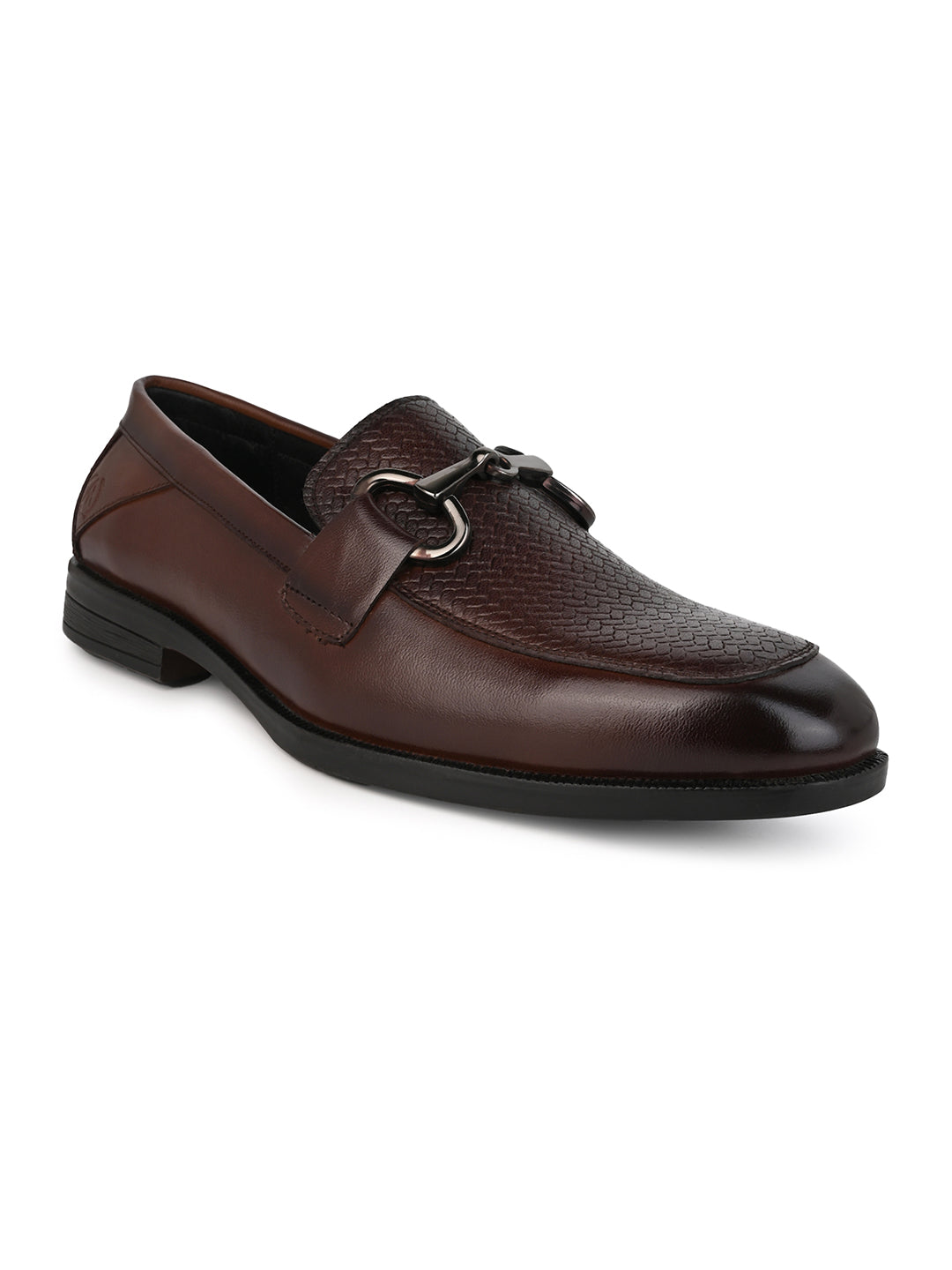 Premium Branded Horsebit Formal Leather Loafer With Tpr Sole And Heel Support
