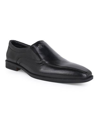 Alberto Torresi Hungary Series Black Leather Formal Shoe With Branded Sole