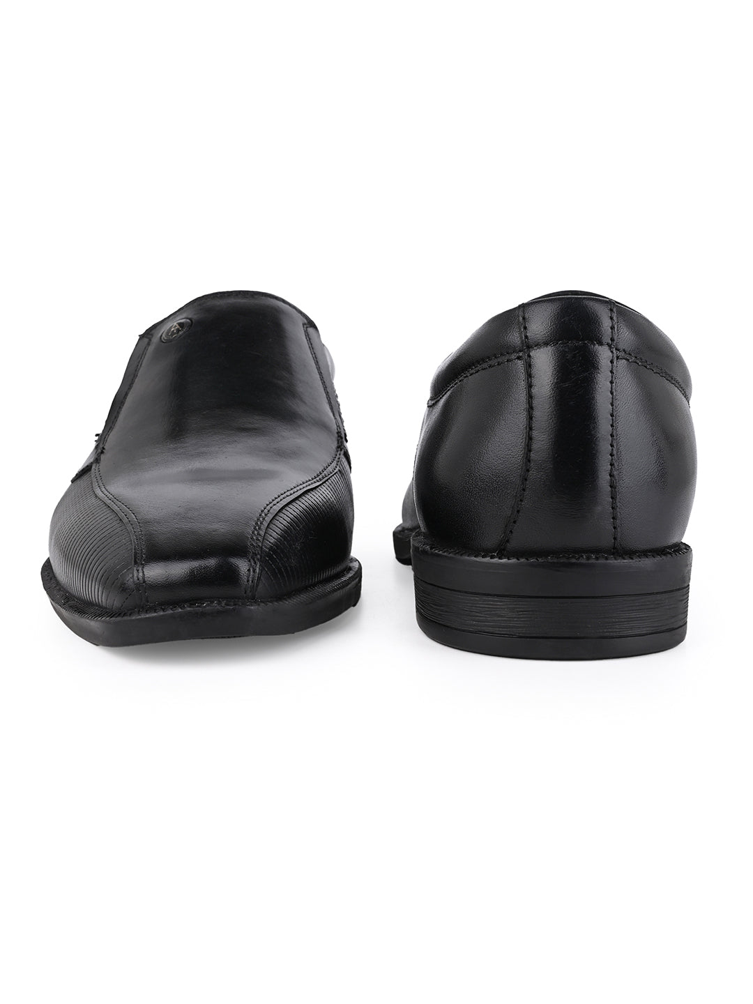 Alberto Torresi Hungary Series Black Leather Formal Shoe With Branded Sole