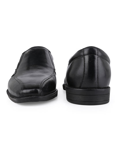 Alberto Torresi Hungary Series Black Leather Formal Shoe With Branded Sole