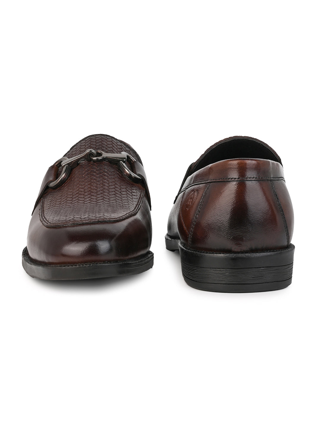 Premium Branded Horsebit Formal Leather Loafer With Tpr Sole And Heel Support