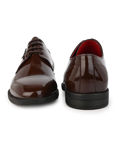 Alberto Torresi Brown Patent Lace up Formal Shoes