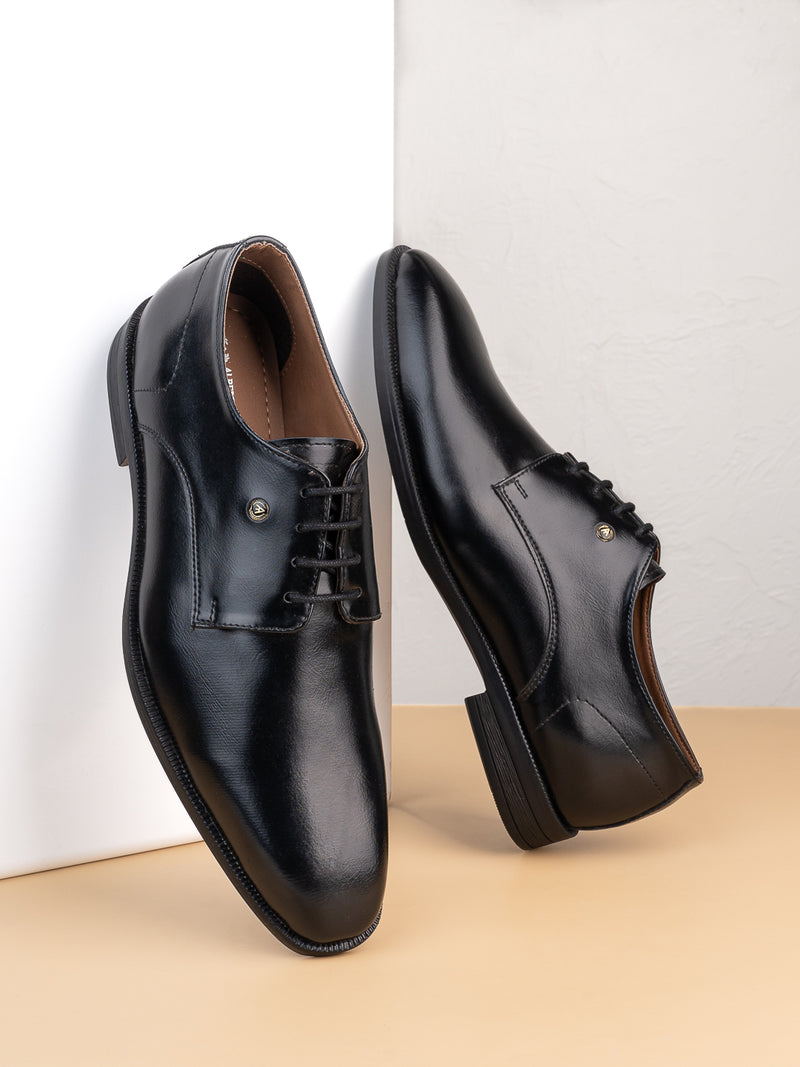Alberto Torresi Black Laceup formal Shoes