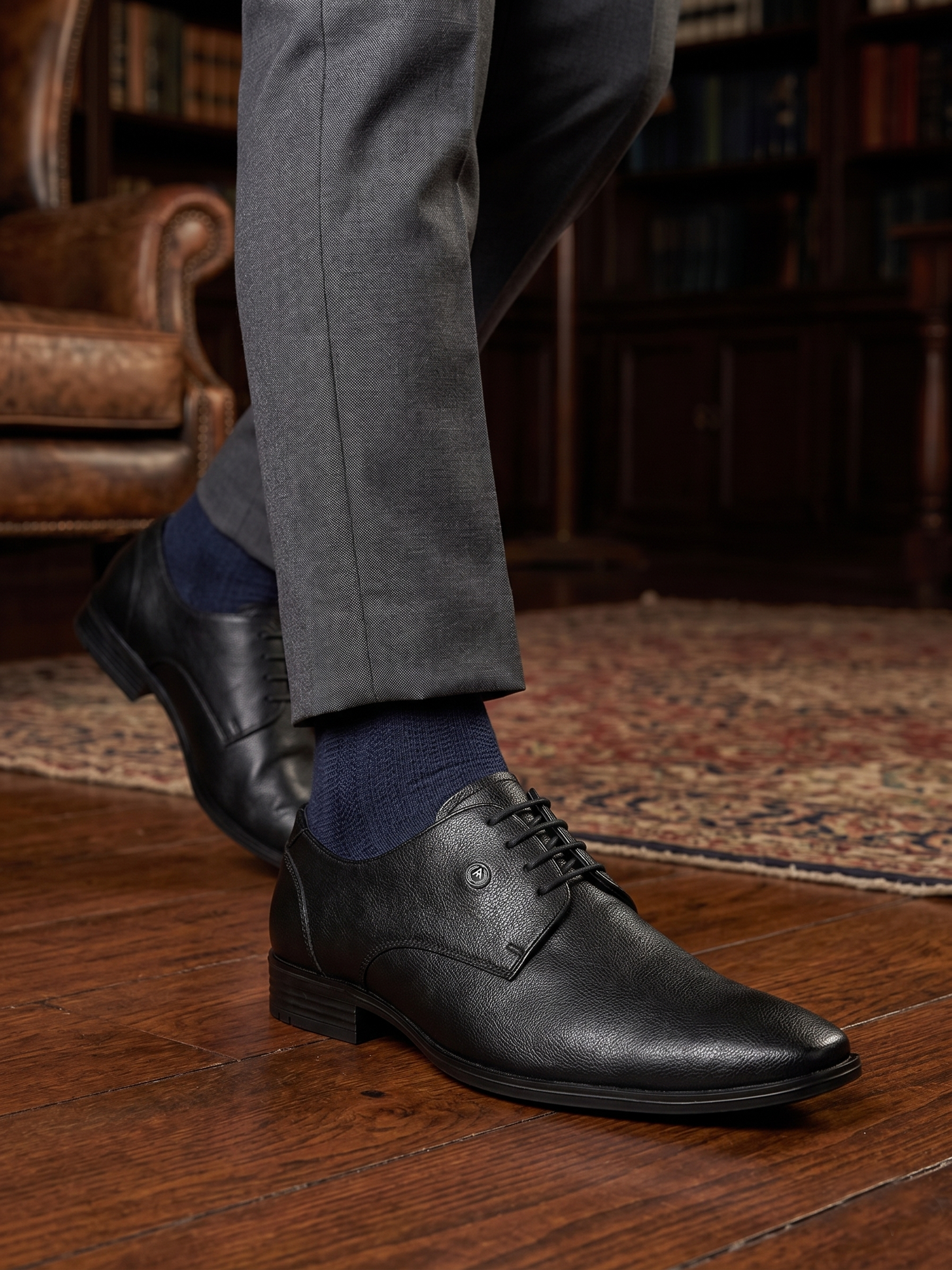 Alberto Torresi Black Lace up Formal Shoes