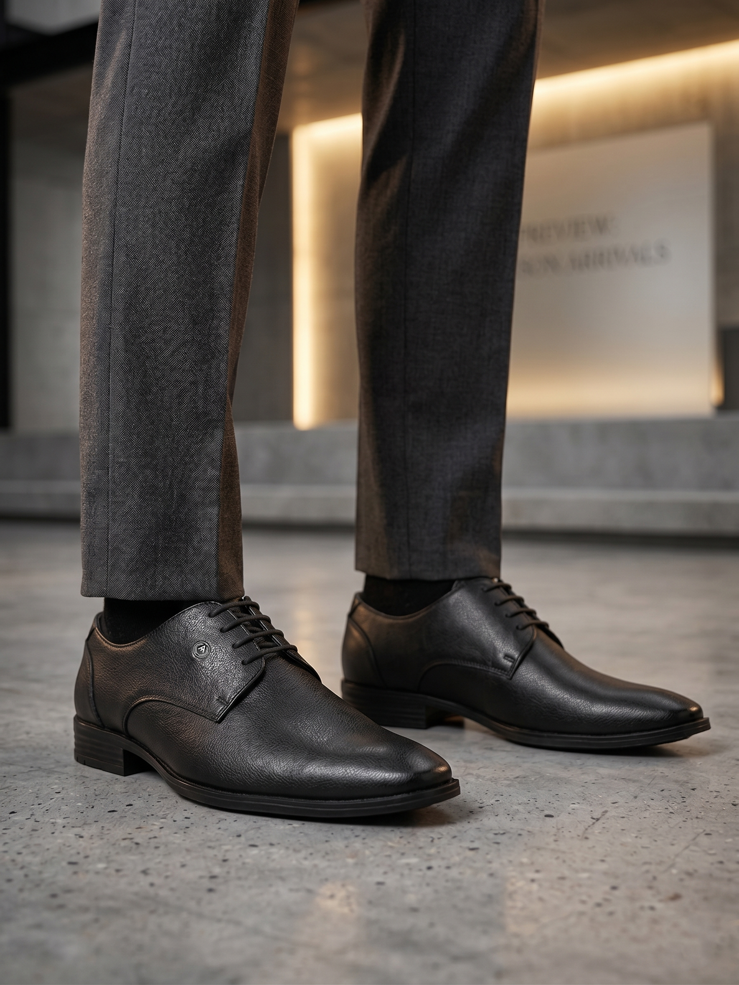 Alberto Torresi Black Lace up Formal Shoes