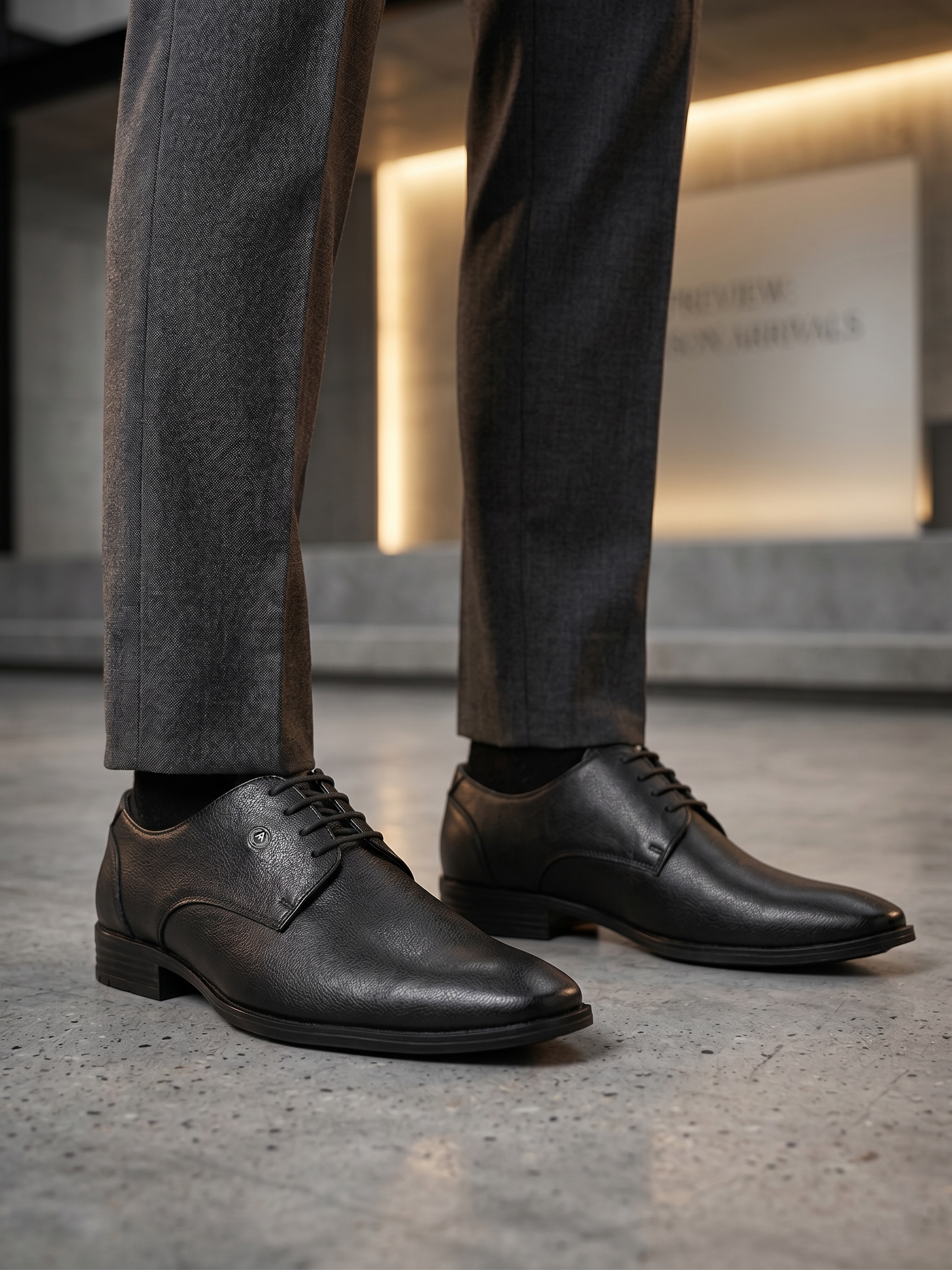 Alberto Torresi Black Lace up Formal Shoes