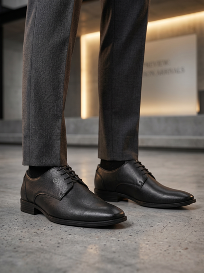 Alberto Torresi Black Lace up Formal Shoes