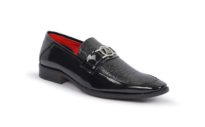 Alberto Torresi Wedding Black Patent Shoe With Metal Accent